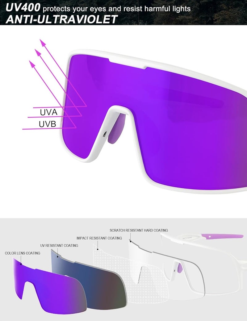 BangLong Polarized Sports Sunglasses for Men Women, UV Protection Sun Glasses for Baseball Running Cycling Fishing - Image 5